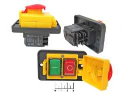 Кнопка для бетономешалки DZ-6-2 4 контакта (№131N)