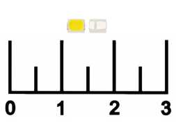 Светодиод LED 1W 3V 2835 4000K SMD (мал.конт +)