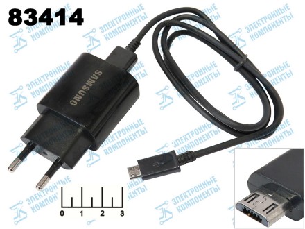 Сетевое зарядное устройство USB 5V 2A/9V 2A (шнур micro USB) Samsung (EP-TA600/BS-2050)