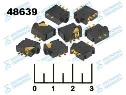 Разъем AUD 2.5 гнездо стерео на плату (S0955/EJ-21)