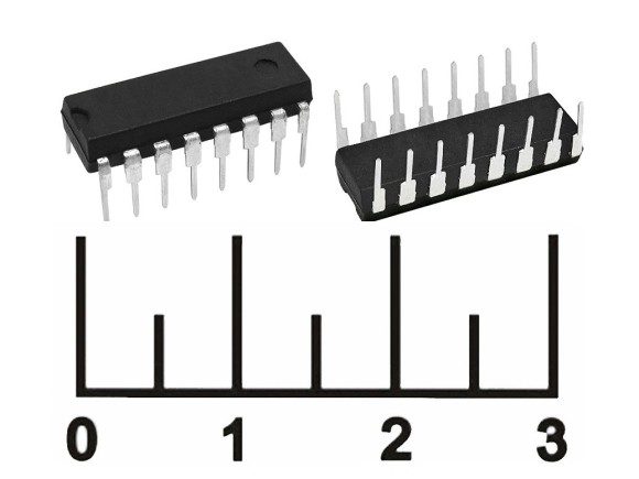 Микросхема К1109КТ22 (ULN2003) DIP16