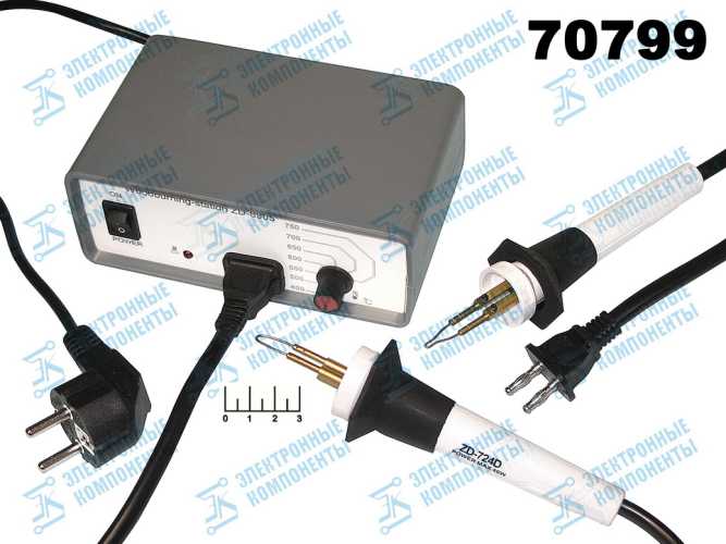 Прибор для выжигания по дереву Rexant ZD-8905 &amp;quot;Пирограф&amp;quot; + 22 насадки
