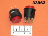 Кнопка 12/20 R13-527BL LED красная с фиксацией 4 контакта