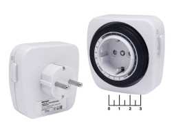 Таймер RX-28 Rexant суточный (шаг 15 минут) (розеточный) 11-6005