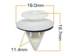 Клипса крепежная d-11.4мм KJ-503S