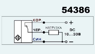 Индуктивный выключатель ВБ2.18М.68.5.3.1.Z 10...30V 300mA PNP NC (5мм встраиваемый)