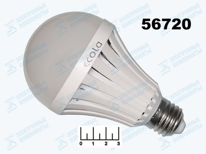Лампа светодиодная 220V 12.5W E27 2700K белый теплый A80 Ecola (80*133) TP7W12ELY