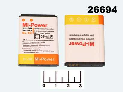 Аккумулятор Nokia 3220/5140/N80/N90 BL-5B Mi-Power