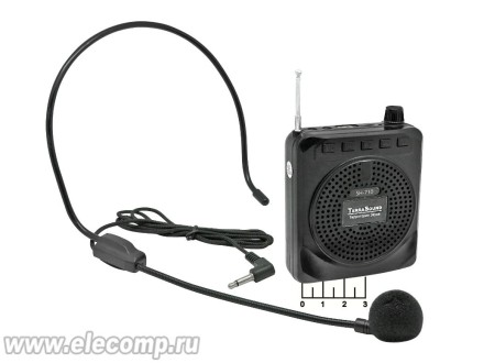 Мегафон поясной SH-710 головной микрофон + USB + з/у