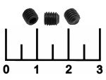 Винт установочный М5*5мм с внутренним шестигранником 2.5мм (1шт) черная