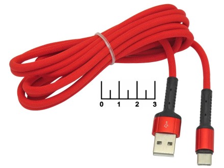 Шнур USB-Type C 2м шелк LS64