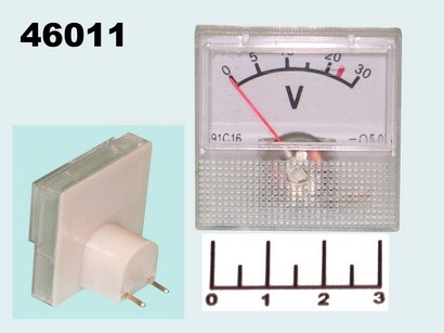 Измерительная головка вольтметр 30V 40*40мм DC