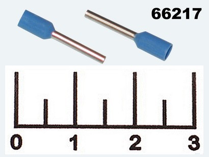 Клемма концевая (НШВИ) 0.75мм 1.5/10 (1.2мм) DN00710 синяя