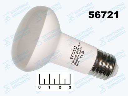 Лампа светодиодная R63 220V 9W E27 2800K белый теплый Ecola (63*102) G7KW90ELC (675lm)