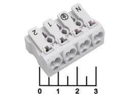 Клемма пружинная 16A КСП4-2L+N+PE