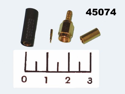 Разъем SSMA штекер обжимной gold на кабель (SSMA-C-J1.5)