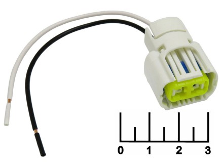Разъем 2pin гнездо влагозащищенный на проводе Cargen (AX944)