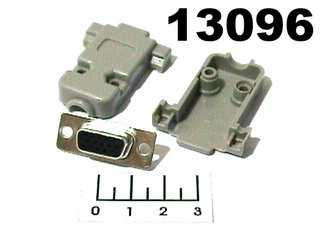 Разъем D-SUB гнездо 15pin 3-х рядный