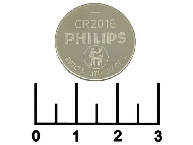 Батарейка CR2016 3V Philips Lithium