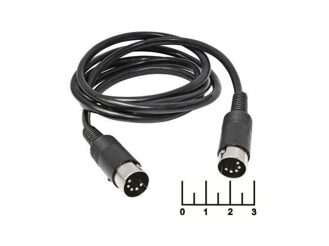 Шнур DIN 5pin-DIN 5pin пластик 1.5м