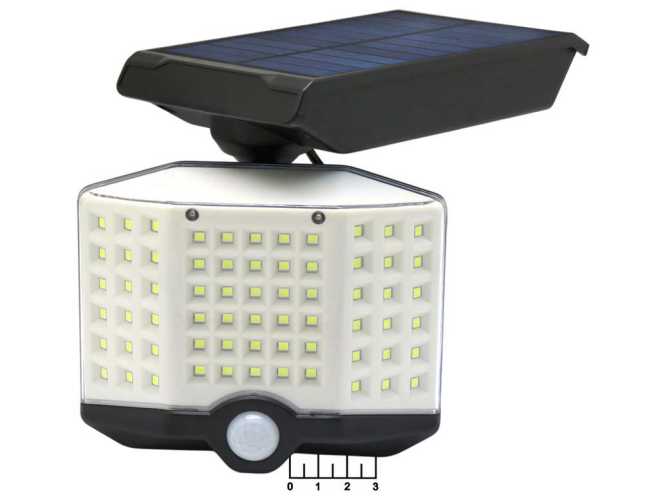 Фонарь садовый 66 светодиодов YG-1676 на солнечной батарее с датчиком движения аккумуляторный