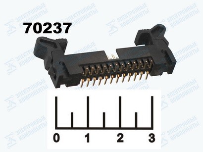 Разъем 24pin штекер на плату шаг 2мм с фиксацией (SMD-24P)