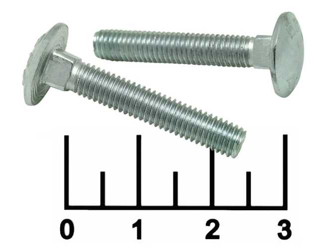 Болт М6*30мм (1 штука) мебельный