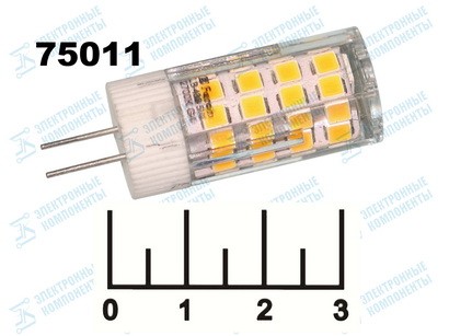 Лампа светодиодная 220V 5W G4 2700K белый теплый 51LED Feron LB-432 (25860)