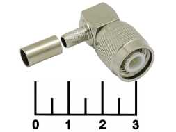 Разъем TNC штекер обжимной RG-58 (TNC-C58PW) (угол)