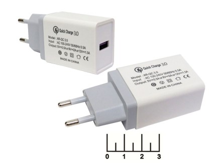 Сетевое зарядное устройство USB 5V 3.5A/9V 2A/12V 1.5A QC-3.0 (быстрая зарядка)