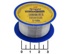 Припой 0.8мм 50гр олово(63%) свинец(37%) Tundra 2296227 на катушке