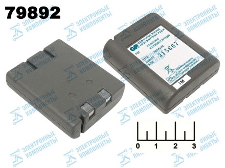 Аккумулятор для радиотелефона GP T119-U1 3.6V 0.6A (315648)