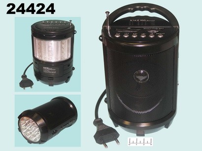 Радиоприемник Vikend Tourist USB/SD + фонарь