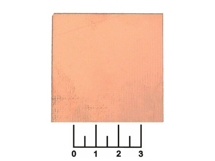 Стеклотекстолит фольгированный двухсторонний 50*50мм 0.8мм