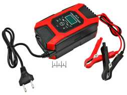 Зарядное устройство 12V 7A Foxsur FBC-1207D (зажим крокодил L-85)