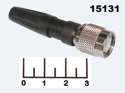 Разъем TNC штекер под винт на кабель резиновый (491A)