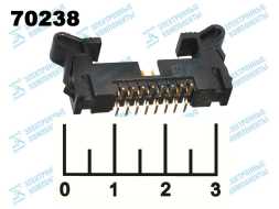 Разъем 16pin штекер на плату шаг 2мм с фиксацией (SMD-16P)