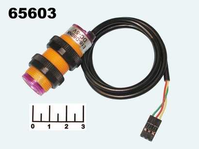 Радиоконструктор Arduino датчик приближения инфракрасный E18-D80NK NPN NO 5V 100mA D18*45 3-80см