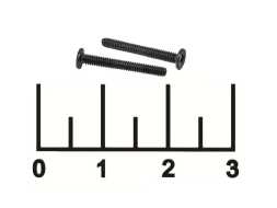 Винт для ноутбука М2*16мм черный (1 штука)