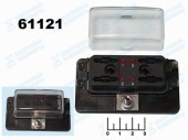 Блок держателя на 4 авто ВП R3-76 с индикацией (max-100A) YJ-FB001