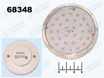 Лампа светодиодная 220V 4.4W GX53 желтая 30LED Ecola (T5TY44ELC)