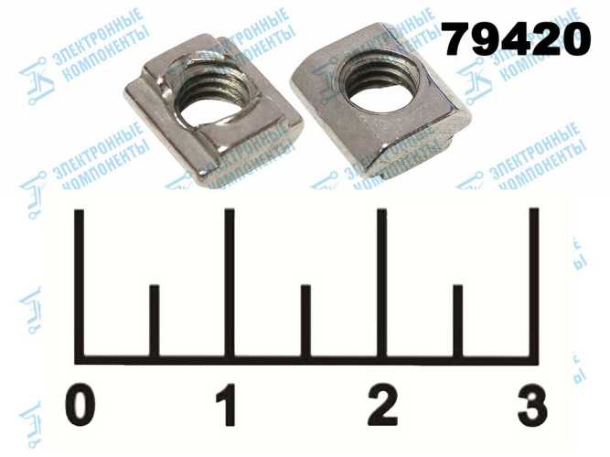 Сухарь пазовый 10мм М6 ПАЗ-6