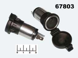 Разъем питания автомобильный гнездо прикуривателя с крышкой РС1424