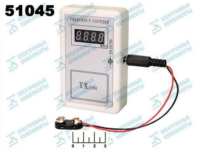 Частотомер радиосигнала 9V 250-450MHz