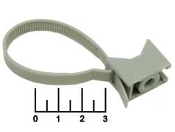 Стяжка 160*32мм серая с держателем