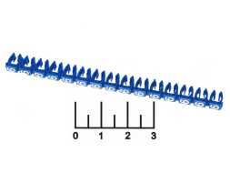 Маркер кабеля &amp;quot;6&amp;quot; 2.5мм TDM синий (15 штук) (0534-0022)