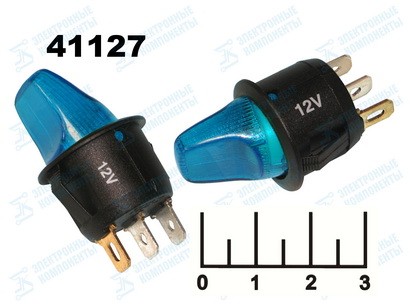 Выключатель 12/10 MIRS-101-9H/D синий 3 контакта