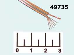 Кабель акустический 2*0.25 blue line прозрачный (01-6201-3)