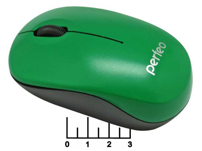 Мышь компьютерная USB беспроводная Perfeo Sky PF_A4507 (зеленый)