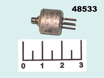 Резистор подстроечный 22 кОм 0.25W СП4-1-0.25 (+41)